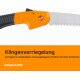 Gerber Fiskars 17,8 cm Klappsäge (9368) schwarz/orange