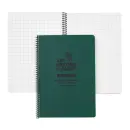 Modestone C53 MIL wasserfestes Notizbuch A5 Grün 50 Blatt kariert