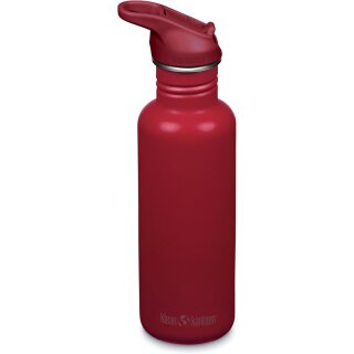 Klean Kanteen Classic 800 ml – Flip Seal Dunkelrot / Bordeauxrot