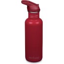 Klean Kanteen Classic 800 ml – Flip Seal Dunkelrot...
