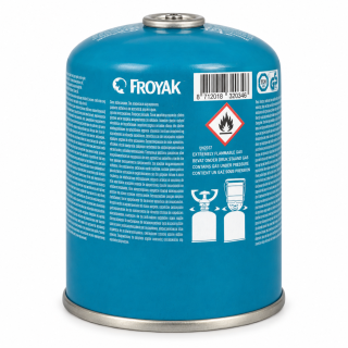FROYAK Schraubgaskartusche 450 g – Butan-Propan-Gemisch