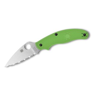 Spyderco UK Pen Knife Salt Green LC200N SpyderEdge USA