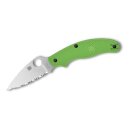 Spyderco UK Pen Knife Salt Green LC200N SpyderEdge USA