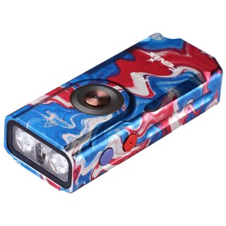 Fenix E06R Schlüsselbundleuchte Weißes+UV+Laser Licht Graffiti RotBlau