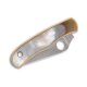 Spyderco Bug Nickel Silver Abalone PlainEdge MiniMesser