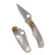 Spyderco Bug Nickel Silver Abalone PlainEdge MiniMesser