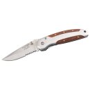 Herbertz Einhandmesser, AISI 420  Pakkaholz-Einlagen, Clip