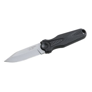 Herbertz Neck Knife, Stahl AISI 420, matt gestrahlt,, Kunststoff-Griff, Kunststoff-Scheide, Tragekordel