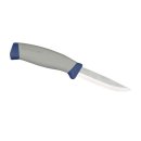 Morakniv Gürtelmesser HIGHQ, Stahl Sandvik 12C27,, grau-blauer Griff, graue Kunststoff-Köcherscheide