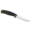 Morakniv Messer, COMPANION MG, Stahl Sandvik 12C27,, zweifarbiger Gummigriff, Kunststoffscheide mit Gürtelclip