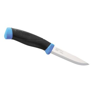 Morakniv Messer, COMPANION, rostfreier Sandvik-Stahl 12C27,, zweifarbiger Griff, neonfarbene Scheide mit Gürtelclip