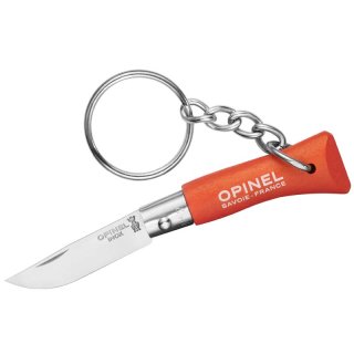 Opinel Mini-Messer, Schlüsselanhänger, Größe 02 Orange